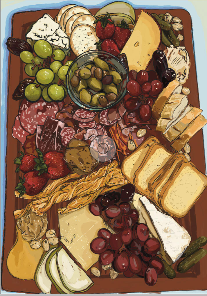 Appetizers - Cookbook Illustration by Elizabeth Ehrenpreis Appetizers - Cookbook Illustration by Elizabeth Ehrenpreis